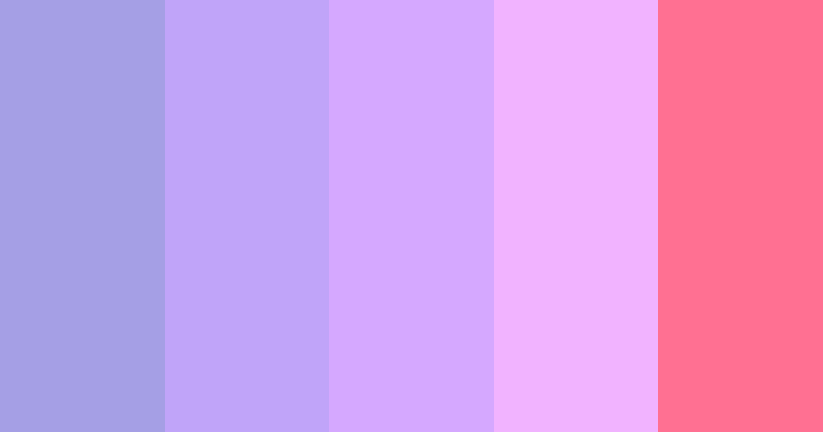 Download dreamy lavender color palette PNG image (landscape)