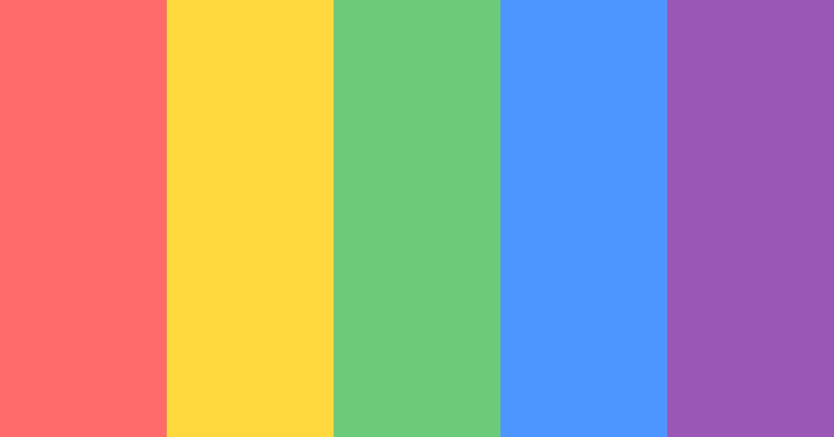 Download creative vibes color palette PNG image (landscape)