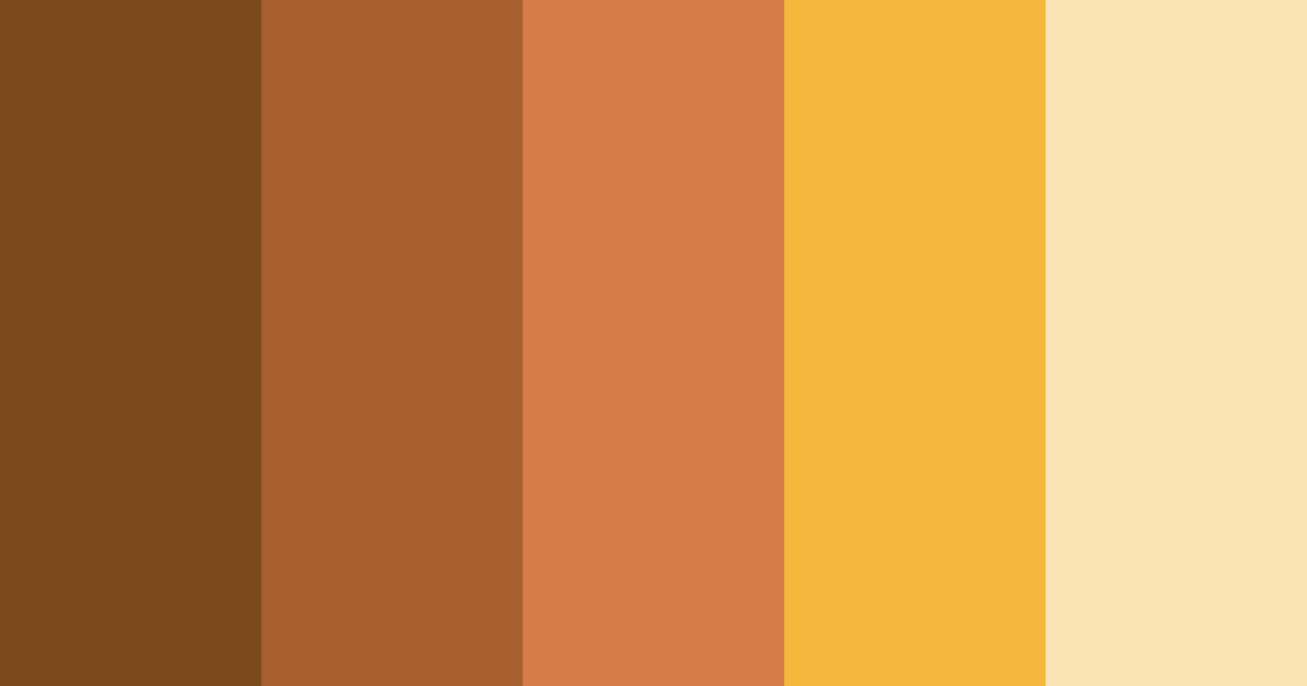 Download medieval warm tones color palette PNG image (landscape)