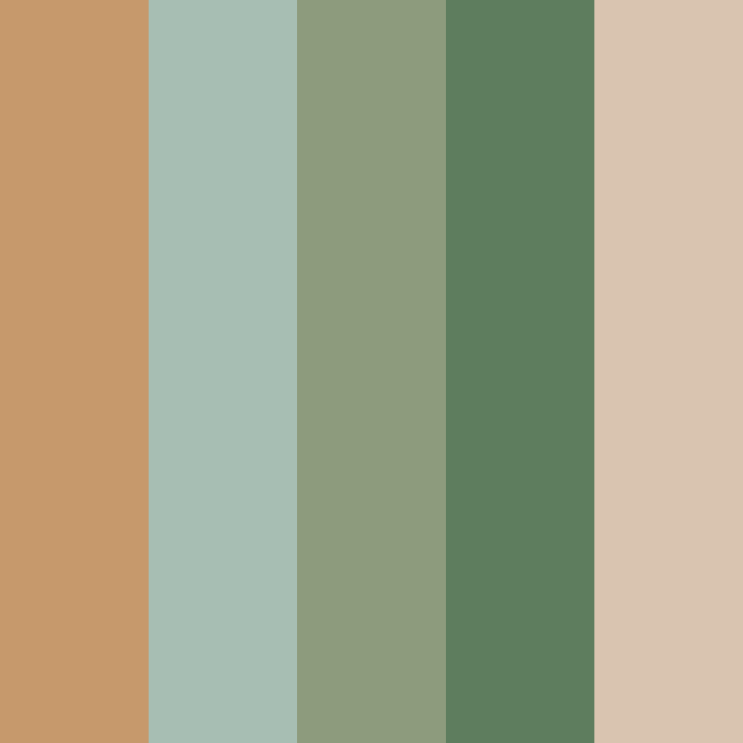 Download sienna and sage color palette PNG image (square)