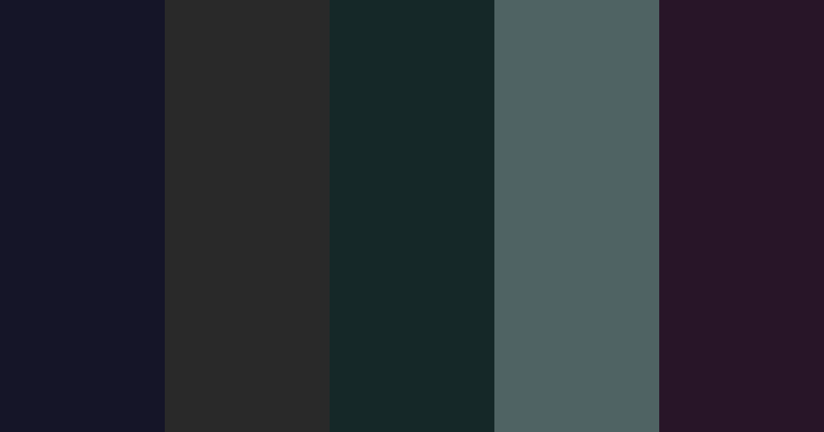 Download midnight forest color palette PNG image (landscape)