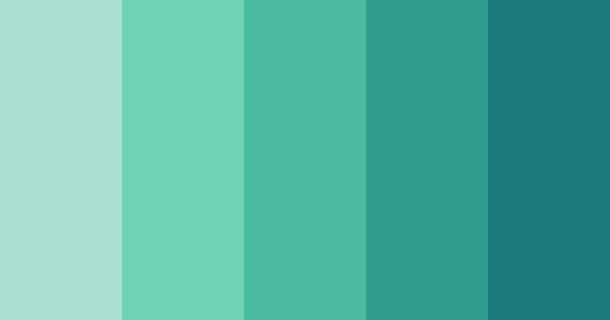 Download mint breeze color palette PNG image (landscape)