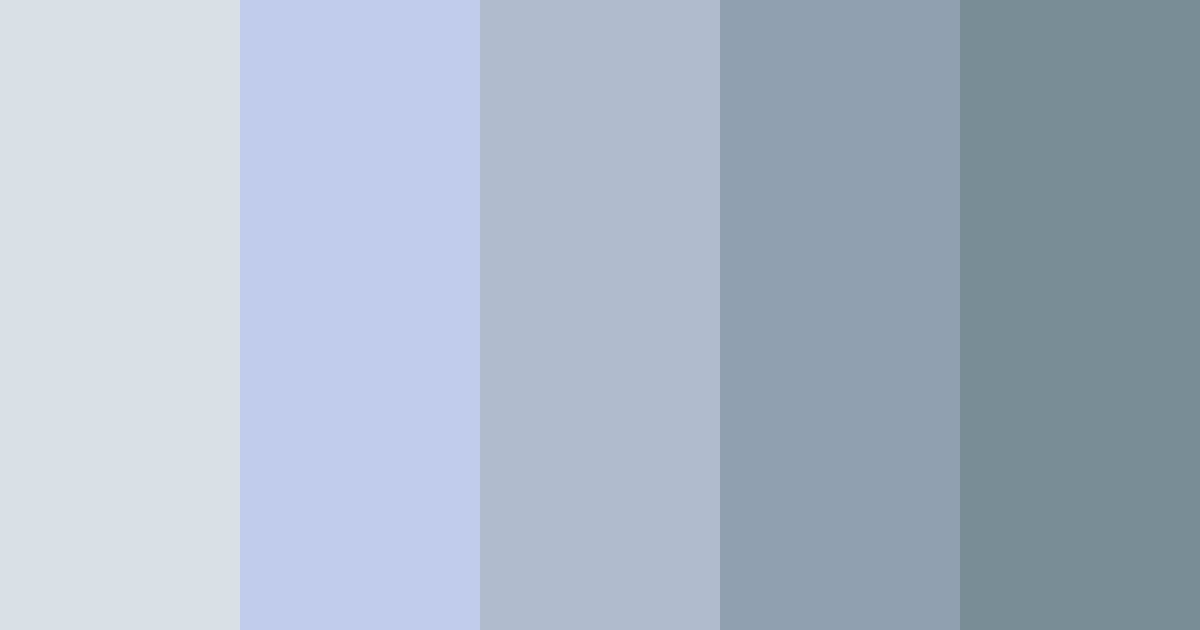 Download baby blue dream color palette PNG image (landscape)