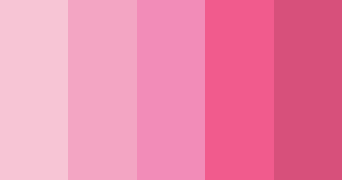 Download pink geisha color palette PNG image (landscape)