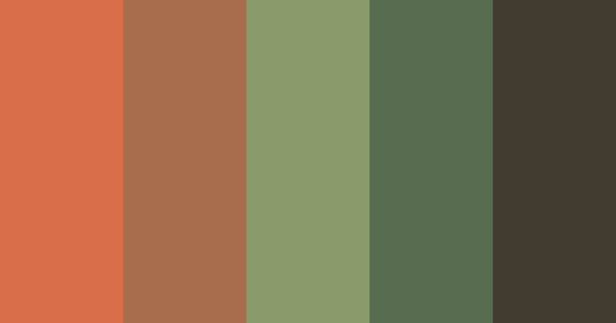 Download terracotta oasis color palette PNG image (landscape)