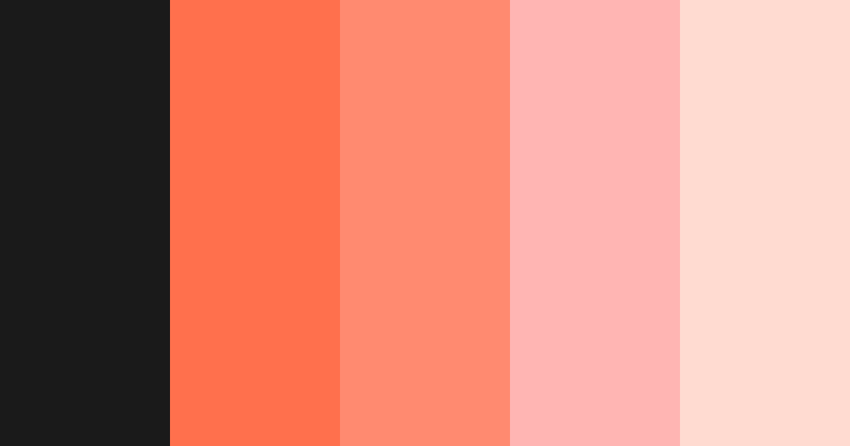Download sunset glow color palette PNG image (landscape)