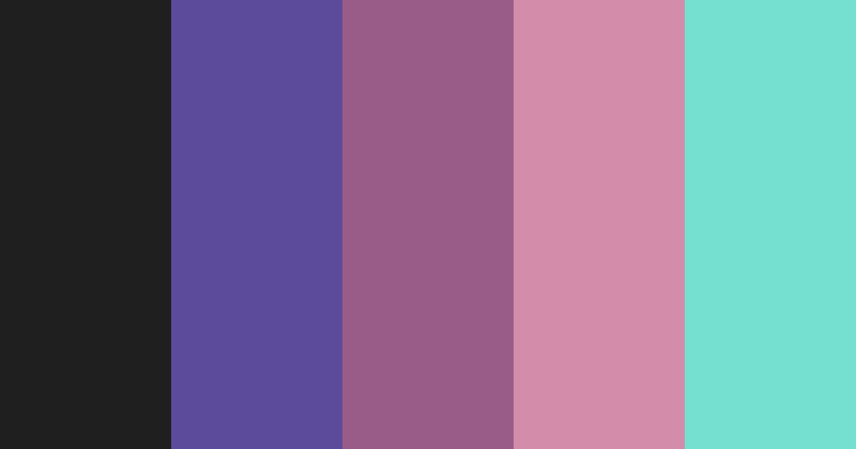 Download midnight blossoms color palette PNG image (landscape)