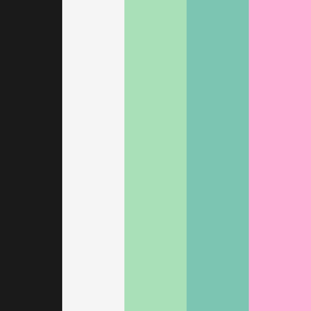 Download black & blush color palette PNG image (square)