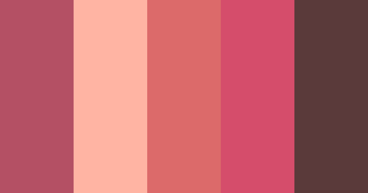 Download coral sunset color palette PNG image (landscape)