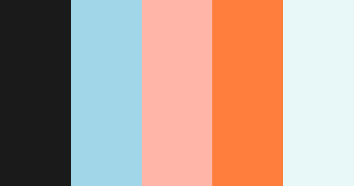 Download ocean sunset color palette PNG image (landscape)