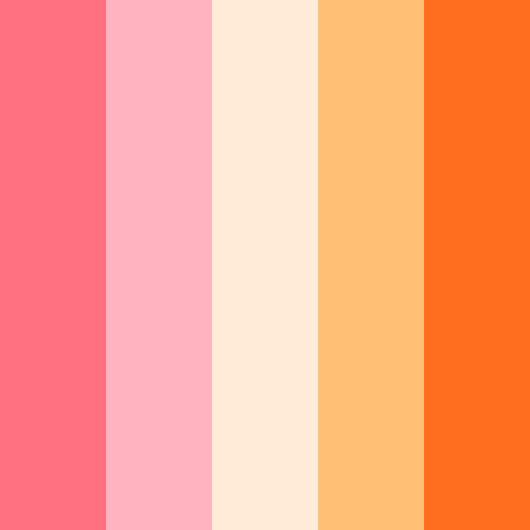 Download pinkish rainbow color palette PNG image (square)