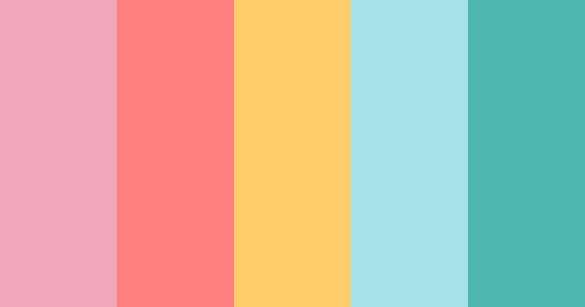 Download flower color palette PNG image (landscape)