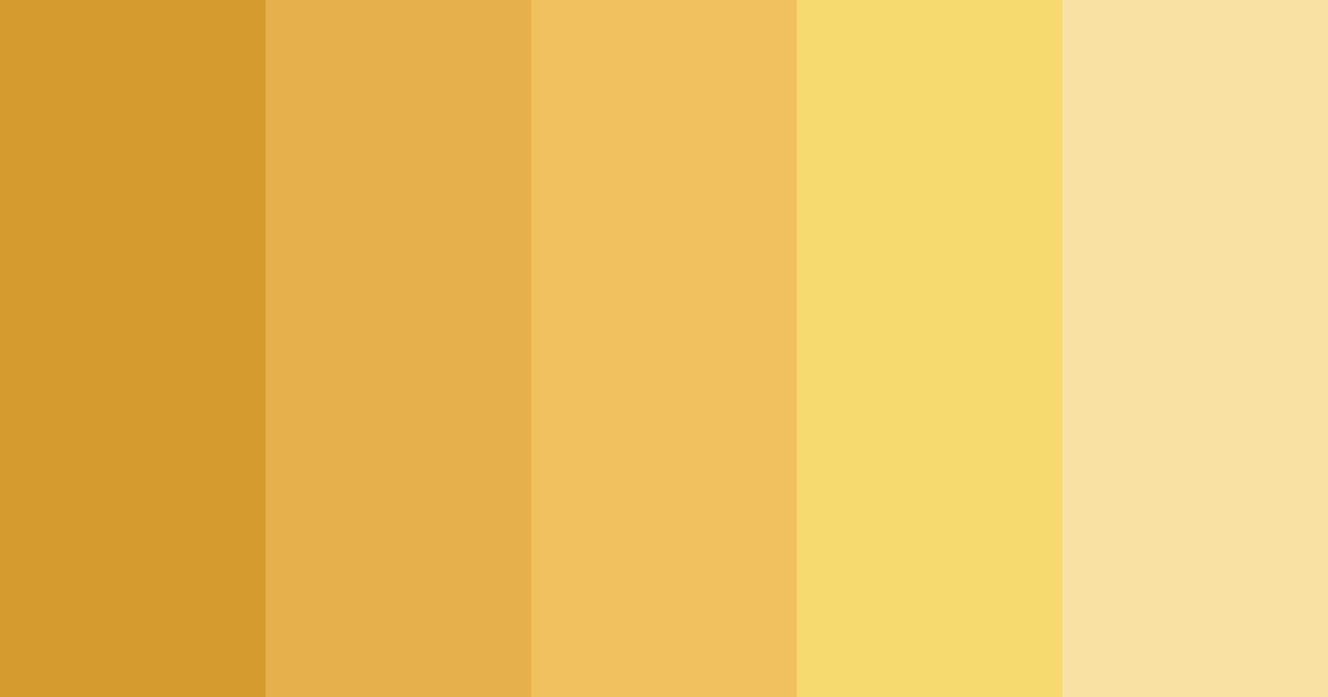 Download golden amber color palette PNG image (landscape)