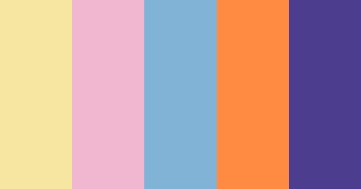 Download sailor moon color palette PNG image (landscape)
