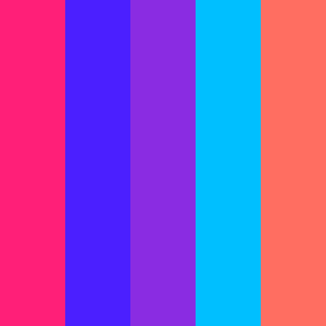 Download arcane neon color palette PNG image (square)