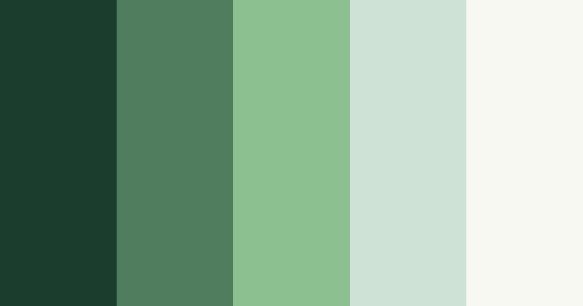 Download luxury green color palette PNG image (landscape)