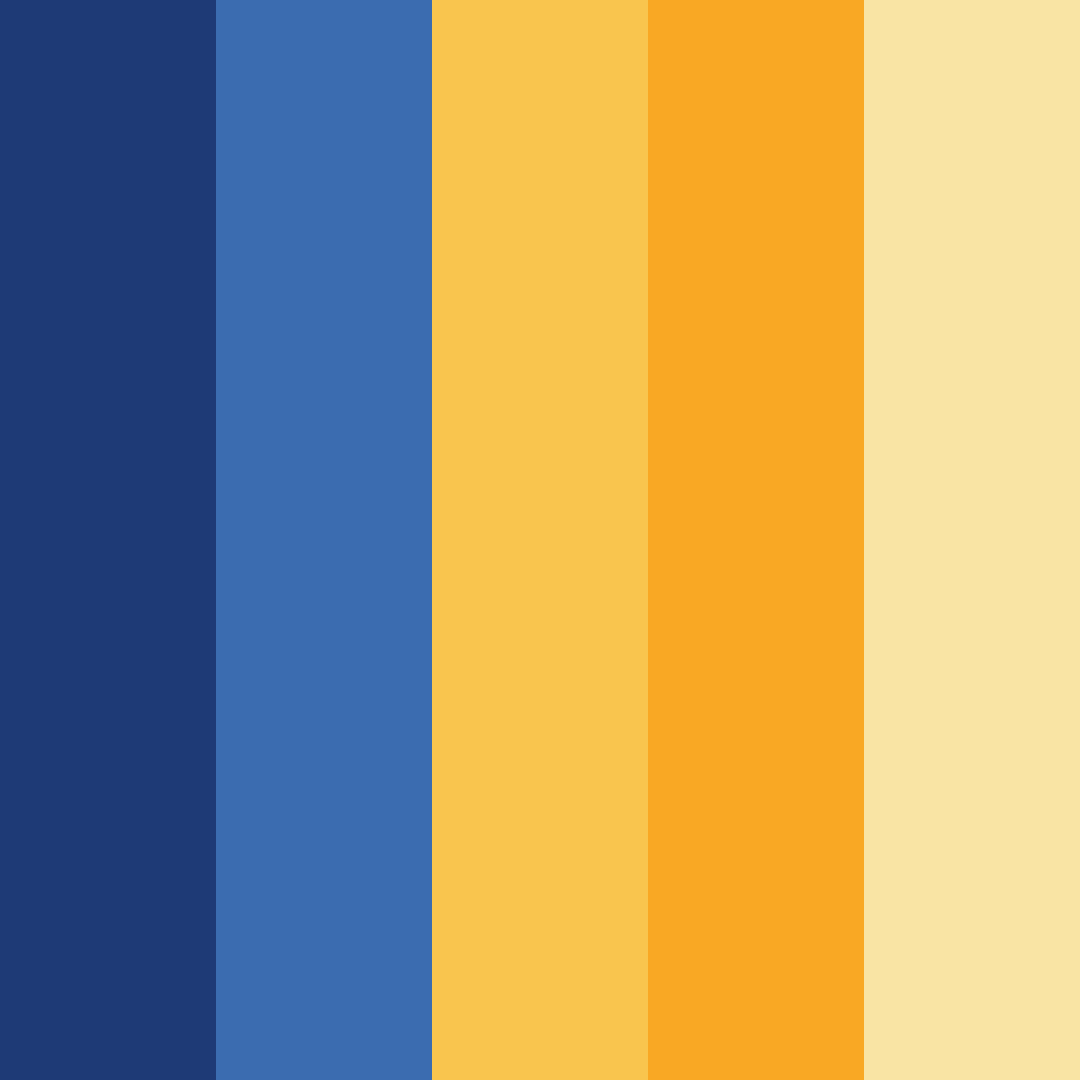 Download blue and gold astrology color palette PNG image (square)