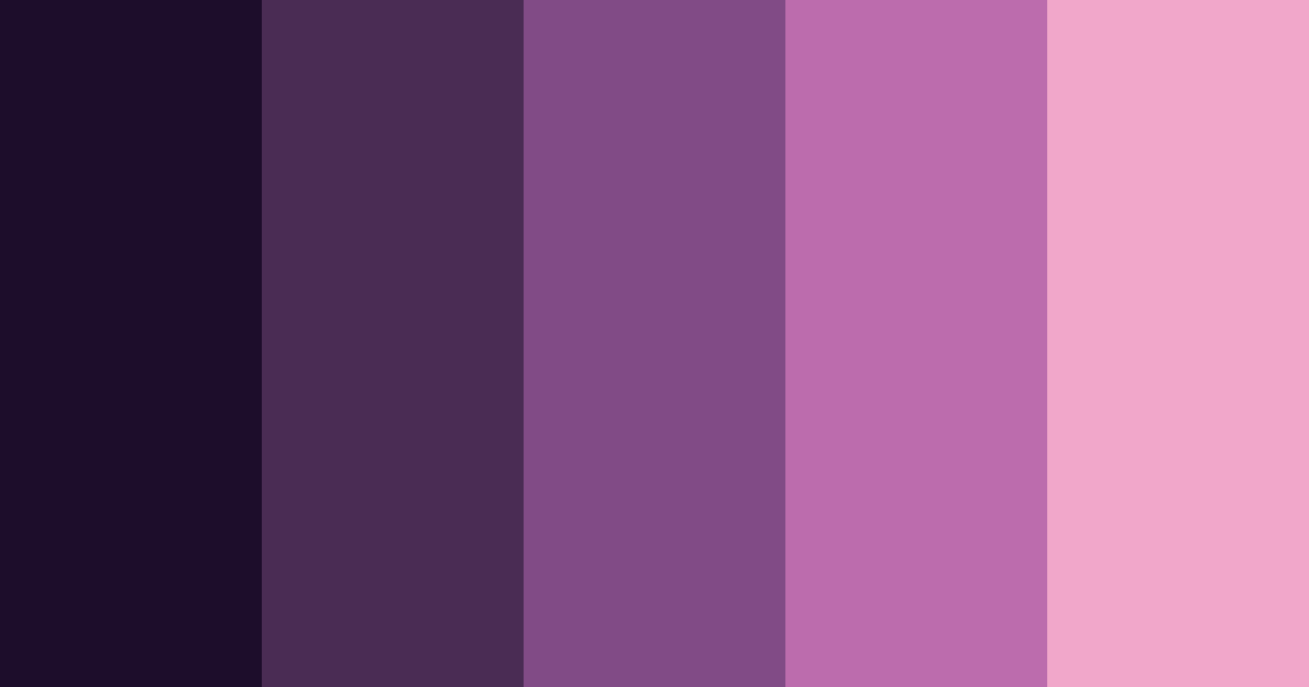 Download midnight blossoms color palette PNG image (landscape)