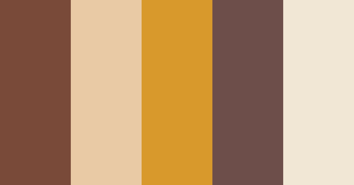 Download coffee and curry color palette PNG image (landscape)