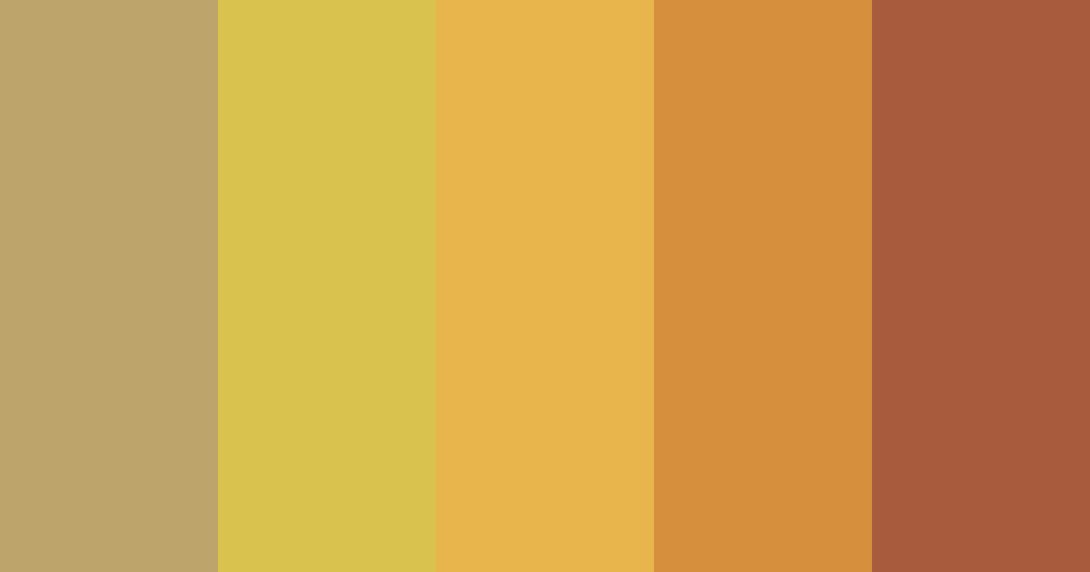 Download golden hazel color palette PNG image (landscape)