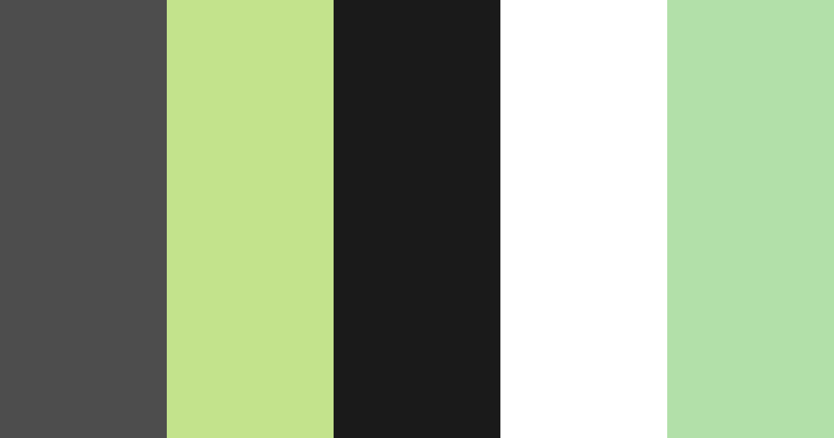 Download vibrant greens color palette PNG image (landscape)
