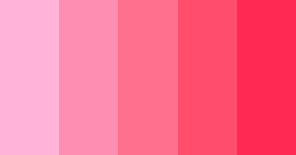 Download baby pink delight color palette PNG image (landscape)