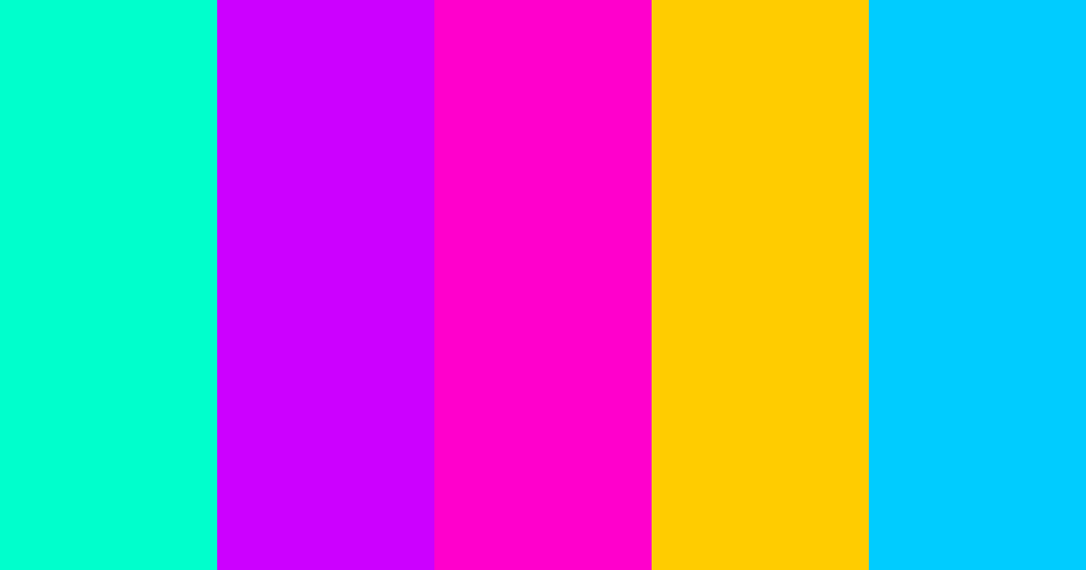 Download cyber vibes color palette PNG image (landscape)