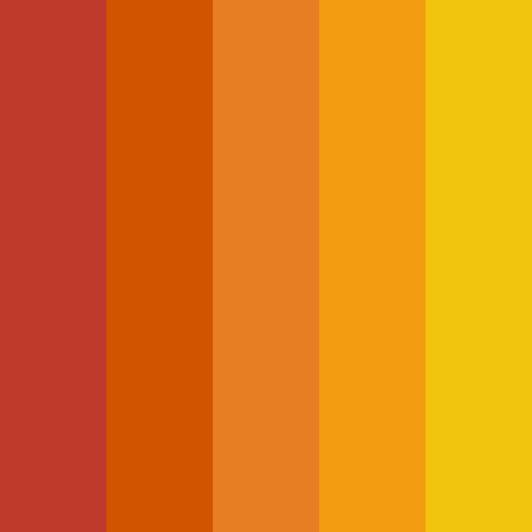 Download autumn ember color palette PNG image (square)