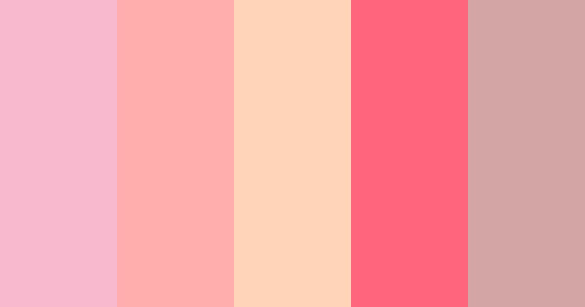 Download showa retro pastel dreamy color palette PNG image (landscape)