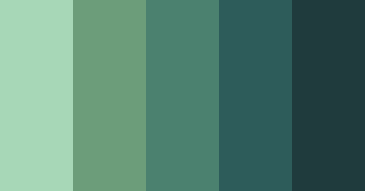 Download calming bush color palette PNG image (landscape)