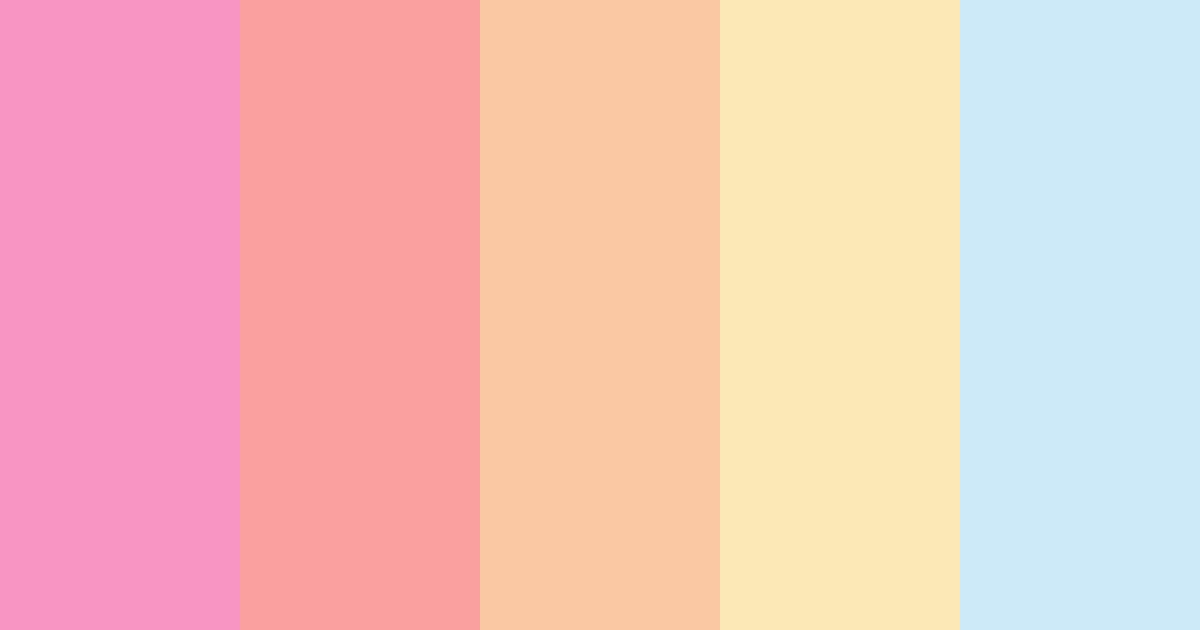 Download playful pastels color palette PNG image (landscape)