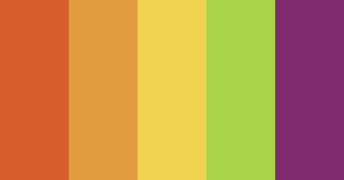Download spice girl color palette PNG image (landscape)