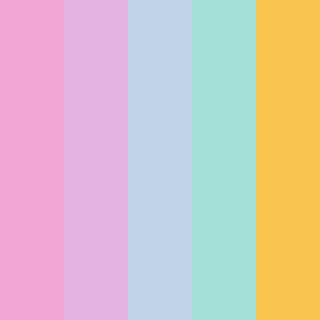 Download sylveon color palette PNG image (square)