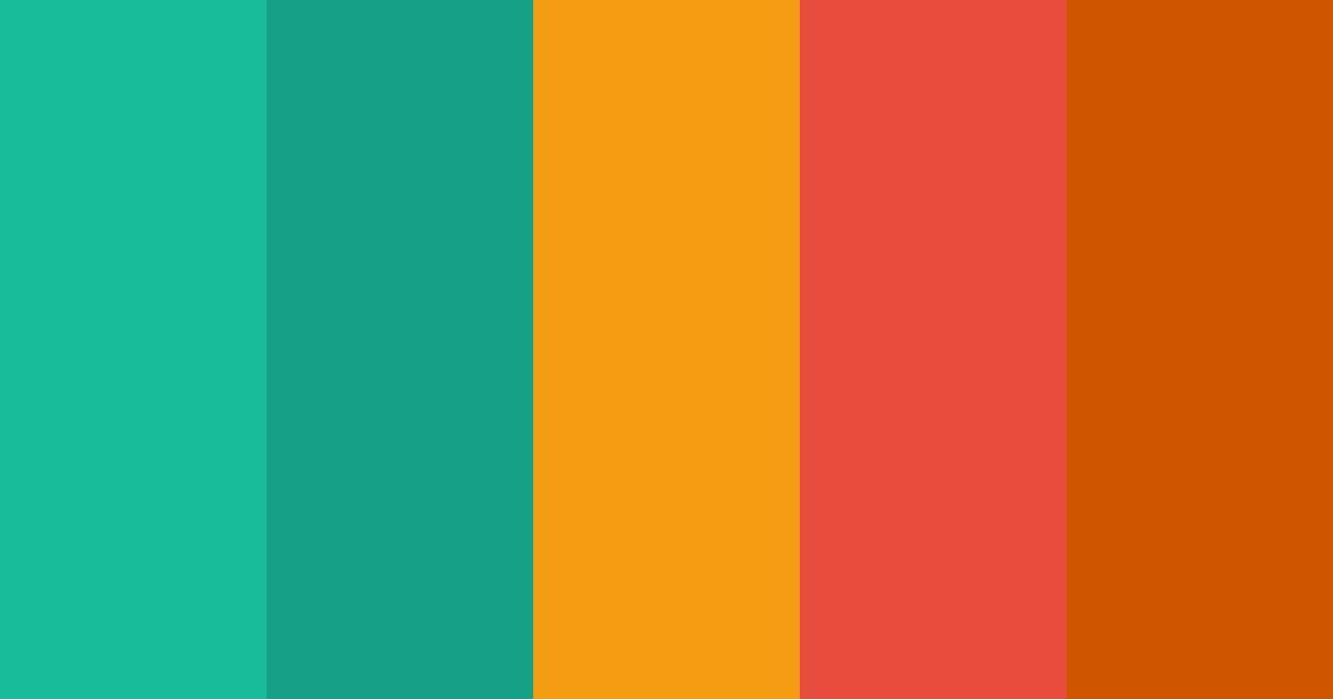 Download hawaiian bliss color palette PNG image (landscape)