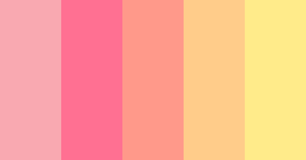 Download kawaii y2k color palette PNG image (landscape)