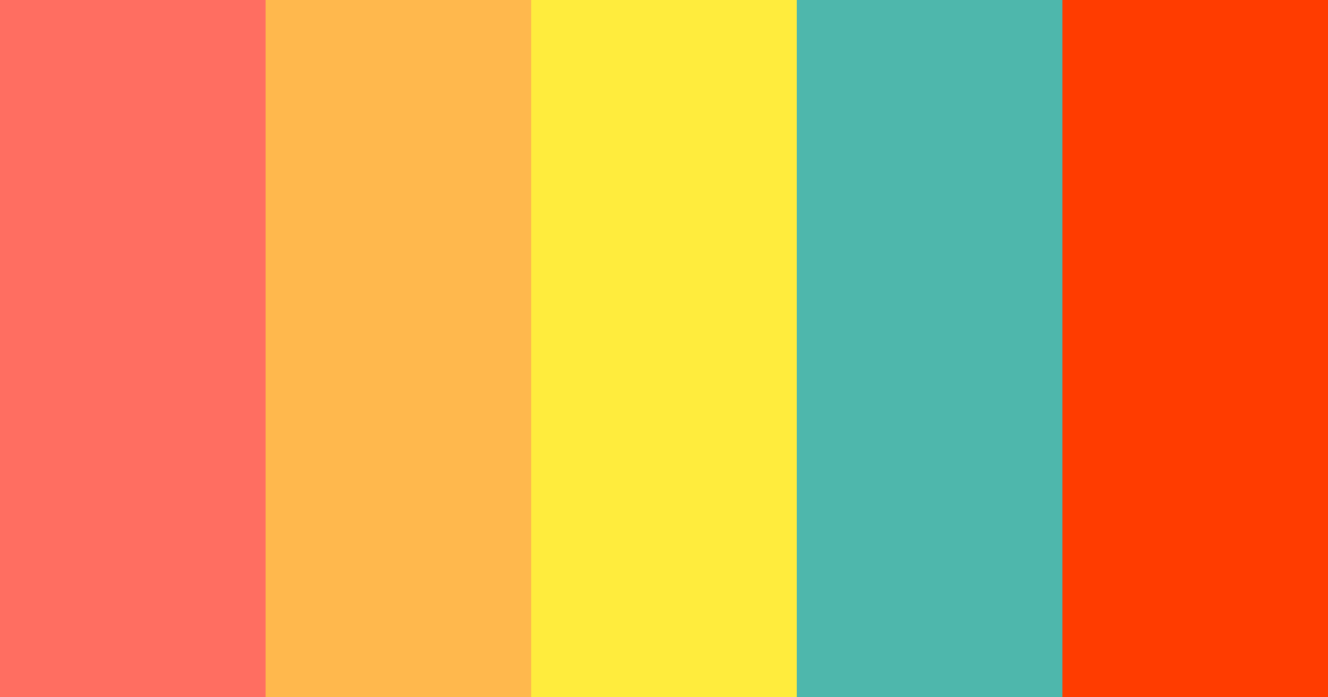 Download hawaiian sunset color palette PNG image (landscape)