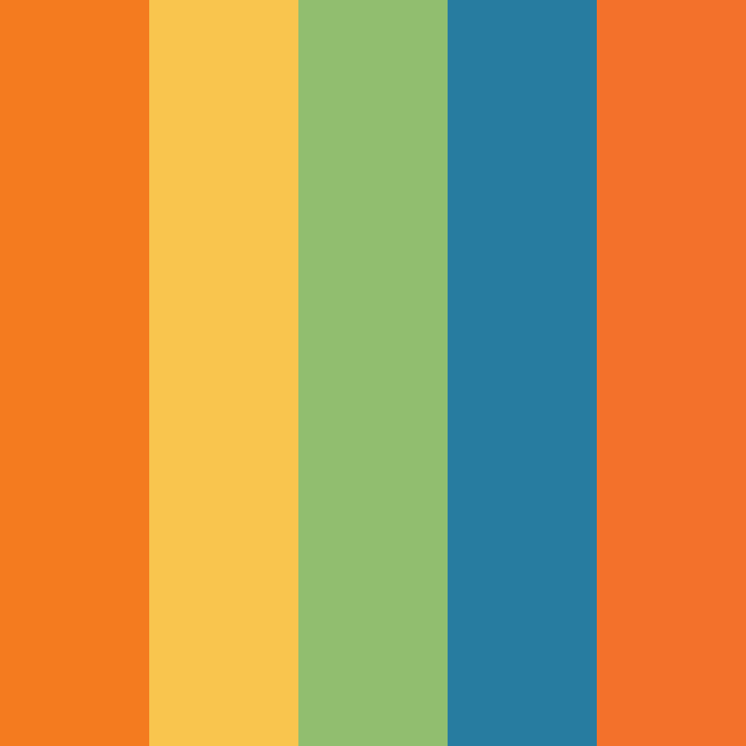 Download psychedelic campfire color palette PNG image (square)