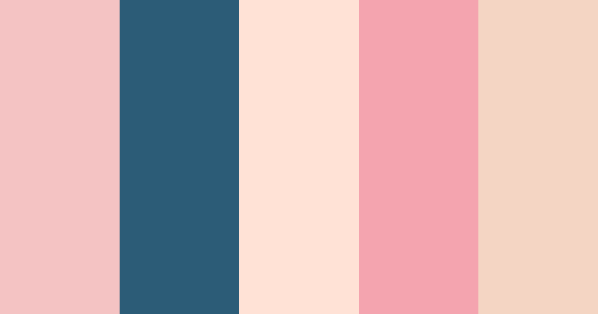 Download coastal blossom color palette PNG image (landscape)