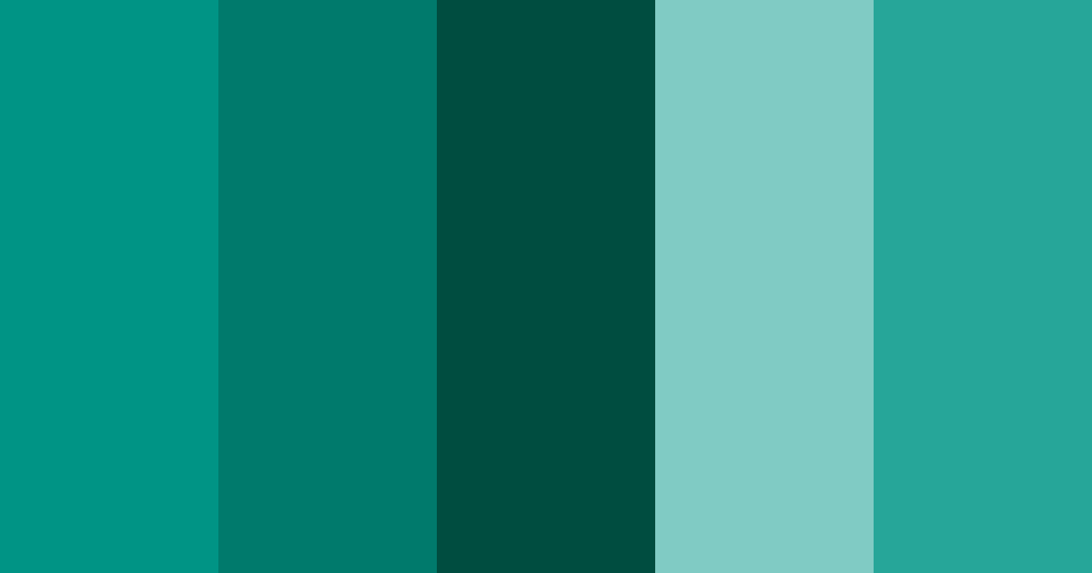 Download turquoise oasis color palette PNG image (landscape)