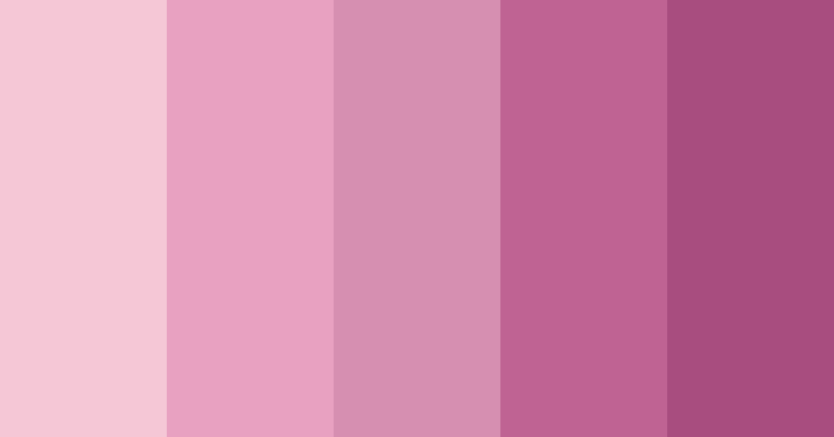 Download feminine professional color palette PNG image (landscape)