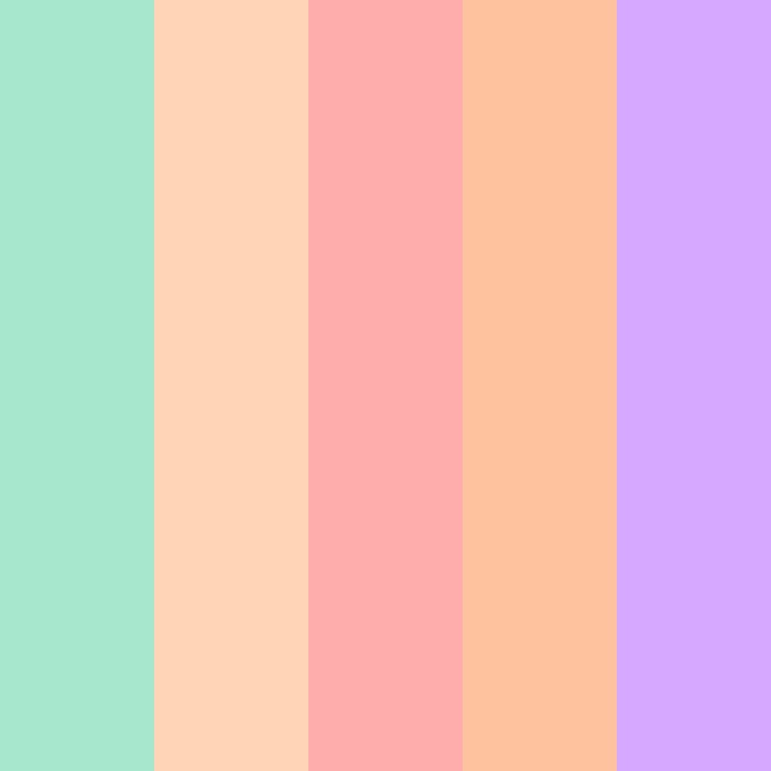 Download fresh cozy color palette PNG image (square)