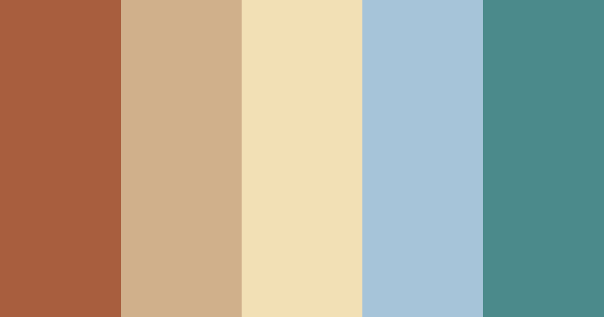 Download autumn harmony color palette PNG image (landscape)