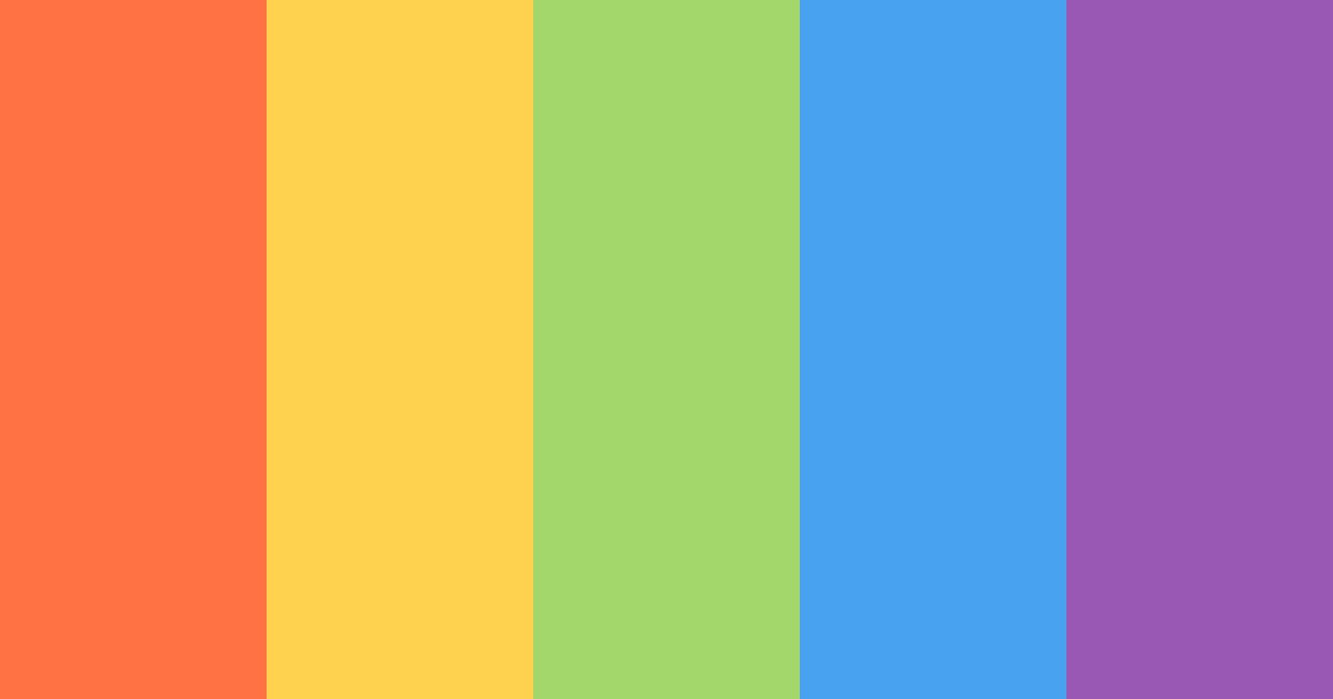 Download rainbow time color palette PNG image (landscape)