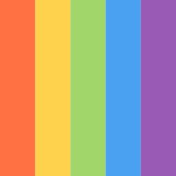 Rainbow Time in Rainbow Color Palettes