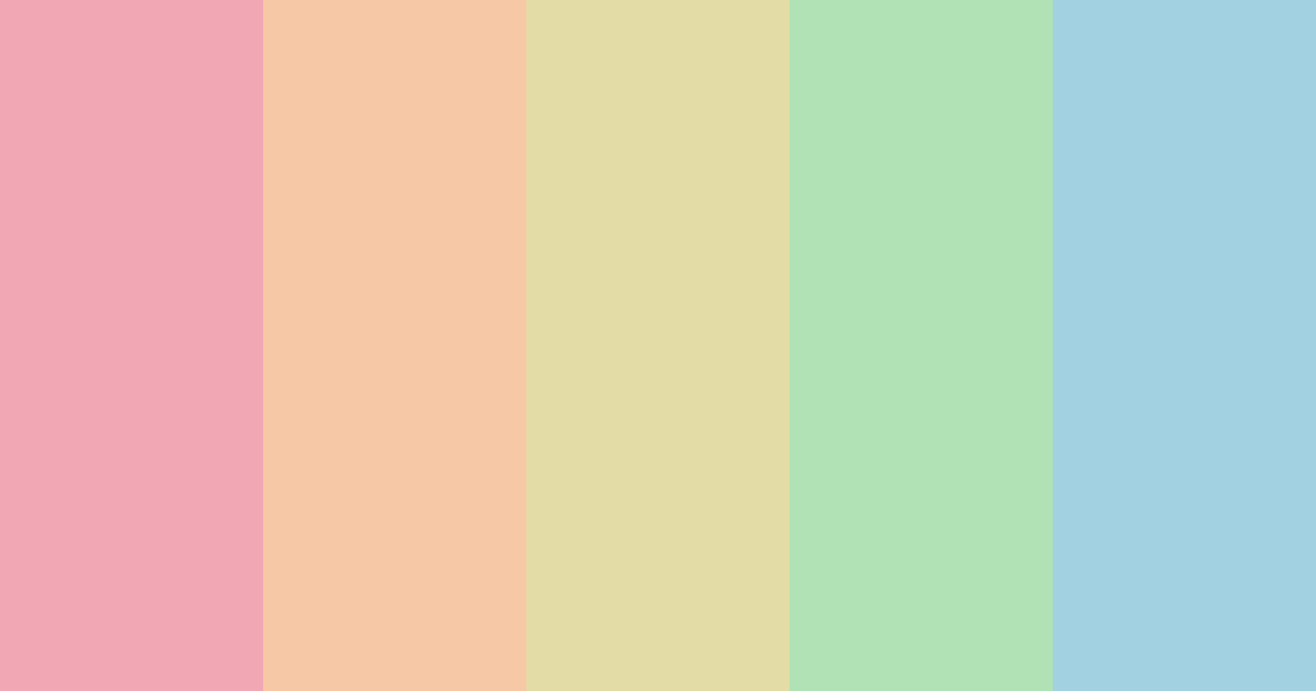 Download 70s girly nature color palette PNG image (landscape)
