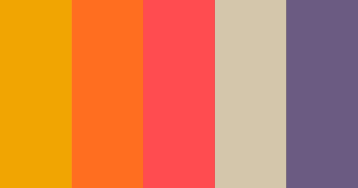 Download 1960s vibes color palette PNG image (landscape)