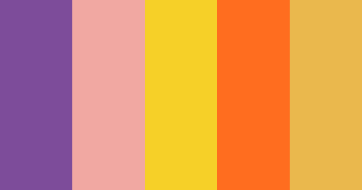 Download retro sunrise color palette PNG image (landscape)