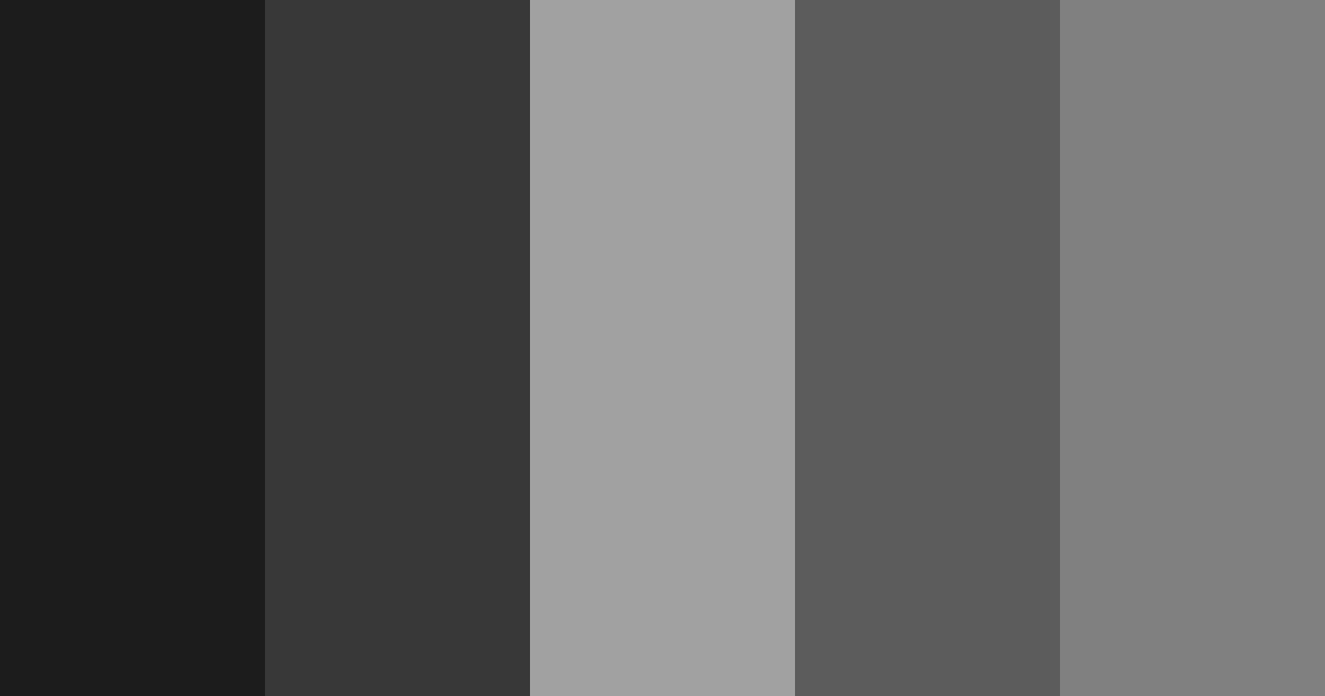 Download shades of gray color palette PNG image (landscape)