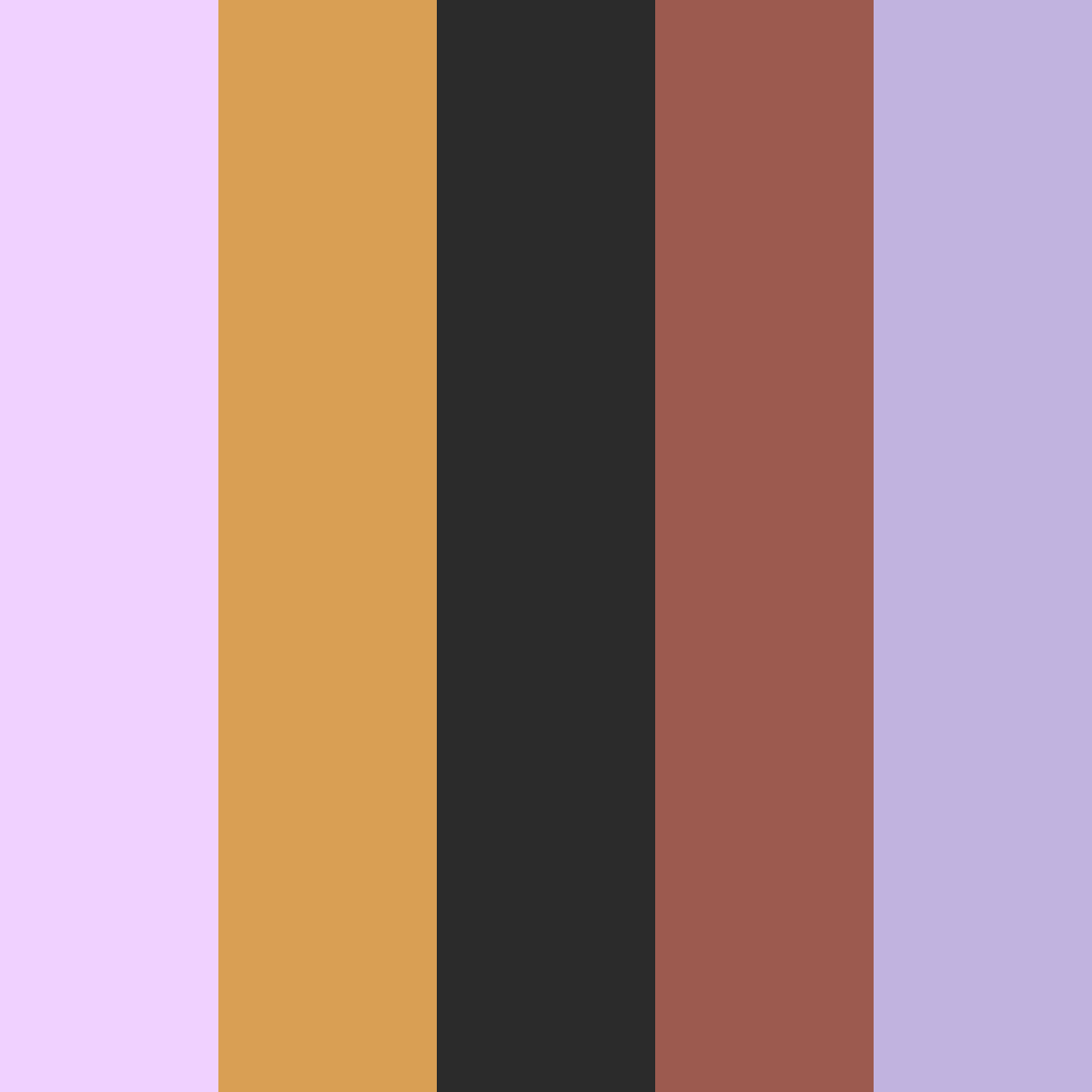 Download elegant twilight color palette PNG image (square)