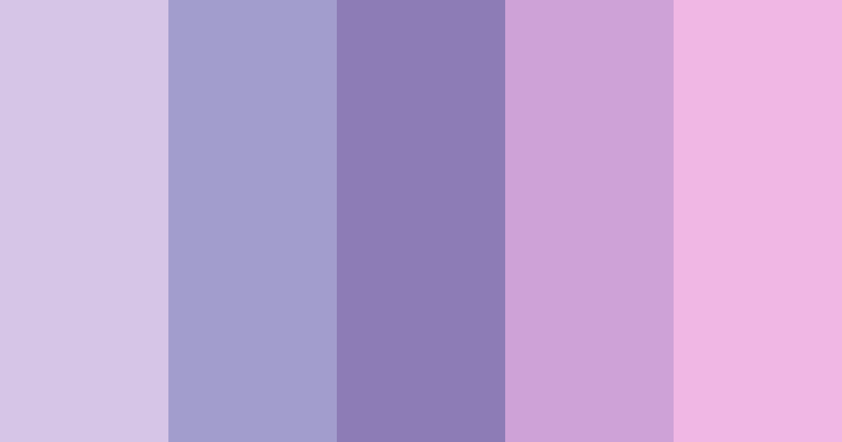 Download paper violets color palette PNG image (landscape)